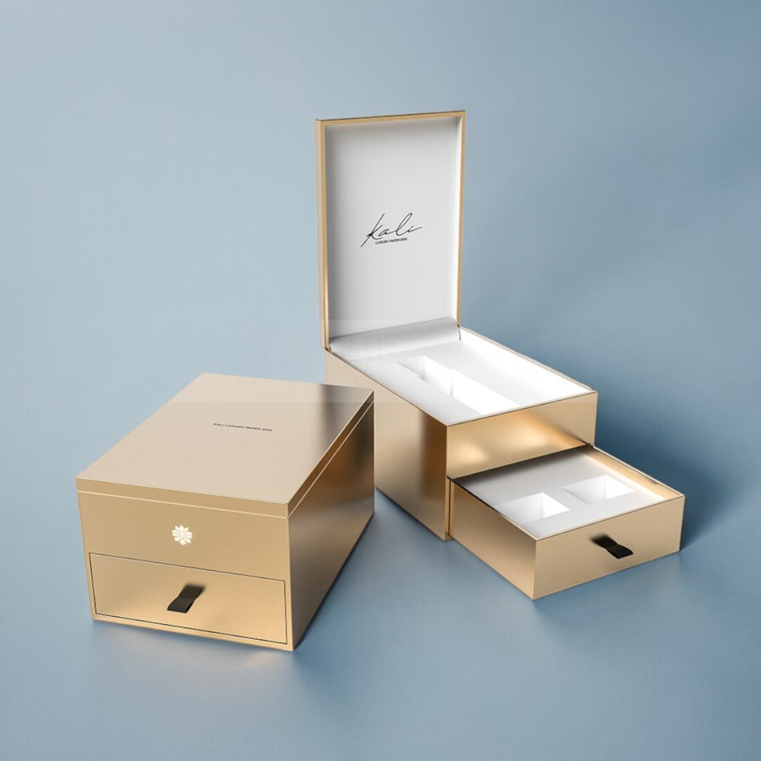 luxury rigid boxes for gifts and jewellery packaging